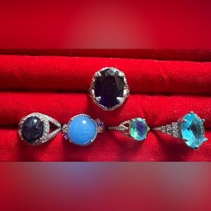 Ring Lot. Topaz